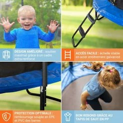 De gros 🎉 KLARFIT Trampolines D'extérieur Rocketboy 250 Trampoline 💯 -Jardin-et-Bricolage Soldes 10027712 FR 0005 usp