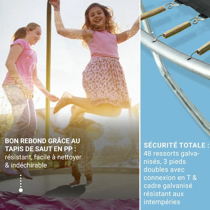 Grosses soldes 👏 KLARFIT Trampolines D'extérieur Rocketgirl 250 Trampoline 🧨 4 Grosses soldes 👏 KLARFIT Trampolines D'extérieur Rocketgirl 250 Trampoline 🧨 – Image 4
