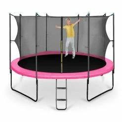 Grosses soldes ❤️ KLARFIT Trampolines D'extérieur Rocketgirl 430 Trampoline 😀 -Jardin-et-Bricolage Soldes 10027934 yy 0003 ambient Klarfit Rocketgirl 430 Trampolin 430cm pink