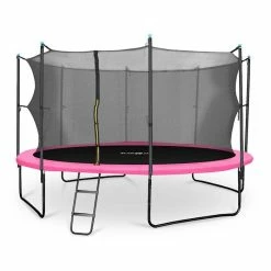 Grosses soldes ❤️ KLARFIT Trampolines D'extérieur Rocketgirl 430 Trampoline 😀 -Jardin-et-Bricolage Soldes 10027934 yy 0005 titel Klarfit Rocketgirl 430 Trampolin 430cm pink