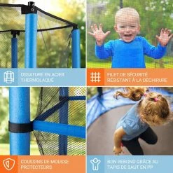 De gros 🤩 KLARFIT Trampolines D'extérieur Trampoline Rocketkid 😉 -Jardin-et-Bricolage Soldes 10027935 FR 0005 usp