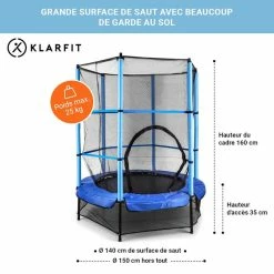De gros 🤩 KLARFIT Trampolines D'extérieur Trampoline Rocketkid 😉 -Jardin-et-Bricolage Soldes 10027935 FR 0006 usp