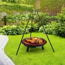 Vente flash 🥰 Blumfeldt Grills Et Barbecues Arco Trino Gril Suspendu 🎉 -Jardin-et-Bricolage Soldes 10028488 yy 0003 ambient 03 Blumfeldt Arco Trino Feuerschale Dreibein Grill
