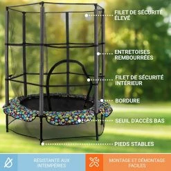 Sortie 🎉 KLARFIT Trampolines D'extérieur Trampoline Rocketkid 🎉 -Jardin-et-Bricolage Soldes 10028958 FR 0003 usp