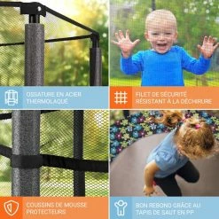 Sortie 🎉 KLARFIT Trampolines D'extérieur Trampoline Rocketkid 🎉 -Jardin-et-Bricolage Soldes 10028958 FR 0005 usp