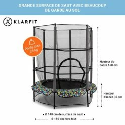 Sortie 🎉 KLARFIT Trampolines D'extérieur Trampoline Rocketkid 🎉 -Jardin-et-Bricolage Soldes 10028958 FR 0006 usp