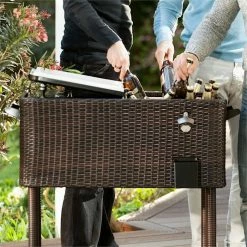 Tout neuf 🧨 Blumfeldt Grills Et Barbecues [second Choix] Springbreak Chariot à Boissons 👍 -Jardin-et-Bricolage Soldes 10029648 yy 0004 ambient Blumfeldt Springbreak Getraenkewagen 80l Rattan reedit 1