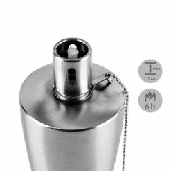 Bon marché ⌛ Blumfeldt Eclairages De Jardin Vesta Torche De Jardin 🎁 -Jardin-et-Bricolage Soldes 10029929 yy 0003 logo Stainless Steel Garden Oil Torch