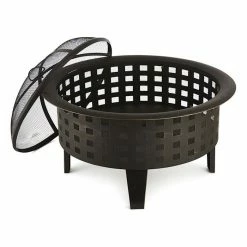 Sortie 👍 Blumfeldt Chauffages Radiants Et Poêles De Jardin Boston Brasero 😍 -Jardin-et-Bricolage Soldes 10030245 yy 0002 detail outdoor wooden burning fire pit