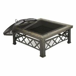Sortie 👏 Blumfeldt Chauffages Radiants Et Poêles De Jardin Brasero Merano 🧨 -Jardin-et-Bricolage Soldes 10030246 yy 0002 detail 30 Slate fire pit table