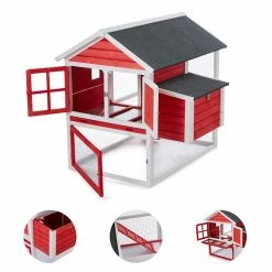 Grosses soldes ❤️ OneConcept Accessoires Pour Animaux Villa Gallo Poulailler 🔔 -Jardin-et-Bricolage Soldes 10030297 yy 0003 detail oneConcept Villa Gallo Huehnerhaus