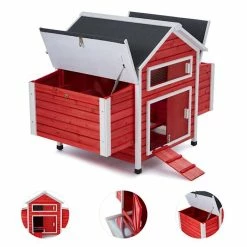 Meilleur prix 🤩 OneConcept Accessoires Pour Animaux Villa Hahnenkamm Poulailler 🎉 -Jardin-et-Bricolage Soldes 10030299 yy 0003 detail oneConcept Villa Hahnenkamm Huehnerstall