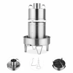 Vente flash 👏 Klarstein Grills Et Barbecues [second Choix] Feuertaufe BBQ-Grill ⌛ -Jardin-et-Bricolage Soldes 10030556 yy 0005 detail Klarstein Feuertaufe Konvektionsgrill Edelstahl