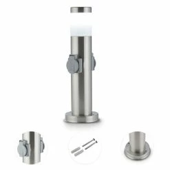 Meilleur prix ⌛ Waldbeck Outils De Jardinage Monolite Prise électrique De Jardin Avec éclairage Extérieur 😀 -Jardin-et-Bricolage Soldes 10030647 yy 0004 detail Garden socket