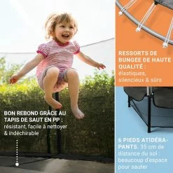 Budget 😍 KLARFIT Trampolines D'extérieur Trampoline Rocketkid 🤩 -Jardin-et-Bricolage Soldes 10030654 FR 0004 usp