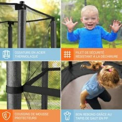Budget 😍 KLARFIT Trampolines D'extérieur Trampoline Rocketkid 🤩 -Jardin-et-Bricolage Soldes 10030654 FR 0005 usp