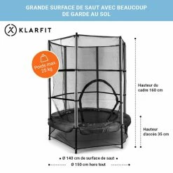 Budget 😍 KLARFIT Trampolines D'extérieur Trampoline Rocketkid 🤩 -Jardin-et-Bricolage Soldes 10030654 FR 0006 usp