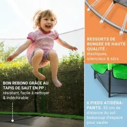 Budget 🎁 KLARFIT Trampolines D'extérieur Trampoline Rocketkid ✔️ -Jardin-et-Bricolage Soldes 10030655 FR 0004 usp