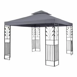 Meilleure affaire 😉 Blumfeldt Pavillons Pour Réceptions Odeon Grey Tente De Soirée ❤️