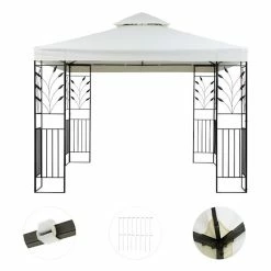 Nouveau đ Blumfeldt Pavillons Pour RĂ©ceptions Odeon Beige Tente De SoirĂ©e đ 8 Nouveau đ Blumfeldt Pavillons Pour RĂ©ceptions Odeon Beige Tente De SoirĂ©e đ -Jardin-et-Bricolage Soldes 10030687 yy 0003 detail Blumfeldt Odeon Beige Pavillon Partyzelt hellbeige