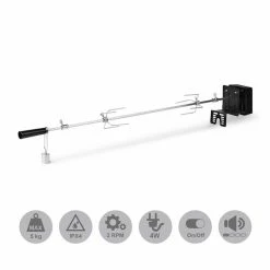 Tout neuf 🌟 Klarstein Grills Et Barbecues [second Choix] Van Helsing Tournebroche électrique 🔔