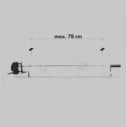Tout neuf 🌟 Klarstein Grills Et Barbecues [second Choix] Van Helsing Tournebroche électrique 🔔 -Jardin-et-Bricolage Soldes 10031201 yy 0004 detail Klarstein van Helsing Elektrischer Grillspiess 1