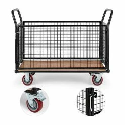 Coupon 😍 Waldbeck Outils De Jardinage Loadster Chariot Grillagé 👍 -Jardin-et-Bricolage Soldes 10031241 yy 0003 detail Waldbeck Loadster Gitterwagen Rollwagen schwarz reedit