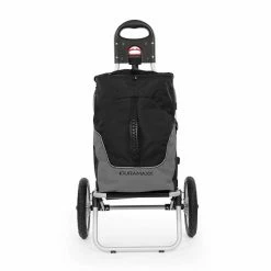 Remise 😀 DURAMAXX Camping & Randonnée Carry Grey Remorques Pour Vélo ⭐ -Jardin-et-Bricolage Soldes 10031718 yy 0003 detail Duramaxx Carry Grey Fahrradanhaenger schwarz grau