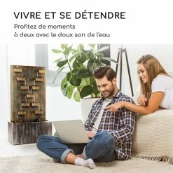 Remise ⌛ Blumfeldt Décoration D'extérieur River Crossing Fontaine De Jardin Intérieur/extérieur 😀 -Jardin-et-Bricolage Soldes 10032260 fr 0005 logo