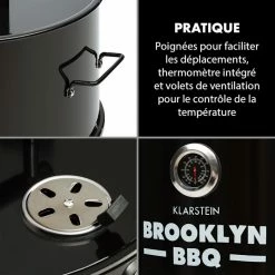 Coupon ⌛ Klarstein Grills Et Barbecues BBQ Brooklyn Tonneau Barbecue 🛒 -Jardin-et-Bricolage Soldes 10032510 fr 0006 logo