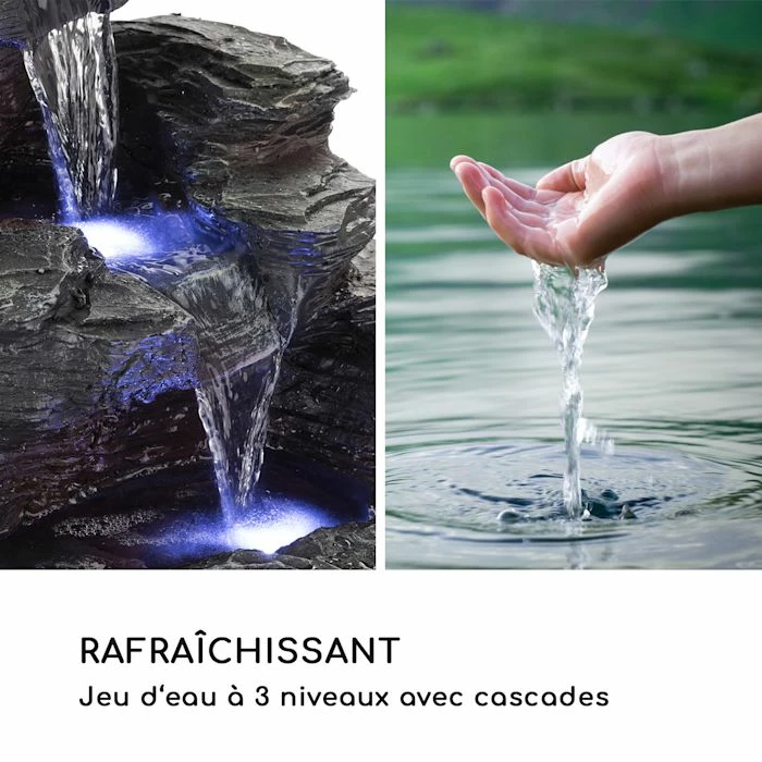 Bon marché ✔️ Blumfeldt Décoration D'extérieur Rochester Falls Fontaine De Jardin Aspect Pierre ⭐ 4 Bon marché ✔️ Blumfeldt Décoration D'extérieur Rochester Falls Fontaine De Jardin Aspect Pierre ⭐ – Image 4