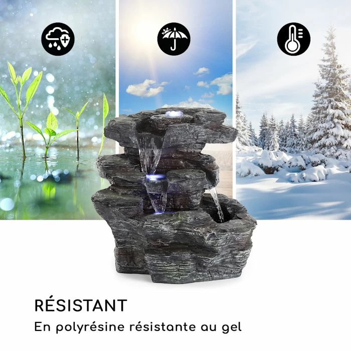 Bon marché ✔️ Blumfeldt Décoration D'extérieur Rochester Falls Fontaine De Jardin Aspect Pierre ⭐ 5 Bon marché ✔️ Blumfeldt Décoration D'extérieur Rochester Falls Fontaine De Jardin Aspect Pierre ⭐ – Image 5