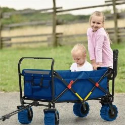 Promo 🔥 Waldbeck Outils De Jardinage Easy Rider Chariot De Transport 🎁 -Jardin-et-Bricolage Soldes 10032542 yy 0006 ambient Waldbeck Easy Rider Bollerwagen blau