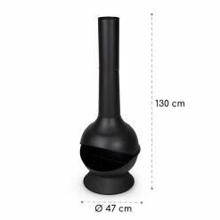 Nouveau 🎉 Blumfeldt Chauffages Radiants Et Poêles De Jardin Knight On Fire Poêle à Bois De Jardin 🥰 -Jardin-et-Bricolage Soldes 10032986 yy 0006 logo Blumfeldt Knight on Fire Gartenkamin schwarz