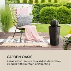 Offres 🧨 Blumfeldt Décoration D'extérieur Liquitorre XL Fontaine De Jardin 🧨 -Jardin-et-Bricolage Soldes 10033274 yy 0002 logo Blumfeldt Liquitorre XL Solarbrunnen Polyresin