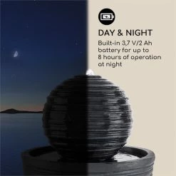 Offres 🧨 Blumfeldt Décoration D'extérieur Liquitorre XL Fontaine De Jardin 🧨 -Jardin-et-Bricolage Soldes 10033274 yy 0006 logo Blumfeldt Liquitorre XL Solarbrunnen Polyresin