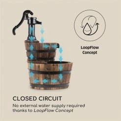 Budget 💯 Blumfeldt Décoration D'extérieur Cascada Doble Fontaine D'ornement 🔔 -Jardin-et-Bricolage Soldes 10033351 yy 0005 logo Blumfeldt Cascada Doble Zierbrunnen braun