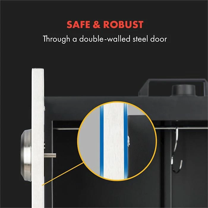 Tout neuf 🛒 Klarstein Grills Et Barbecues Flintstone Steel Fumoir 🔔 2 Tout neuf 🛒 Klarstein Grills Et Barbecues Flintstone Steel Fumoir 🔔 – Image 2