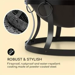 Meilleure vente ⭐ Blumfeldt Chauffages Radiants Et Poêles De Jardin Pentos Braséro 2-en-1 ✨ 11 Meilleure vente ⭐ Blumfeldt Chauffages Radiants Et Poêles De Jardin Pentos Braséro 2-en-1 ✨ -Jardin-et-Bricolage Soldes 10033380 yy 0006 logo Blumfeldt Pentos 2in1 Feuerschale schwarz