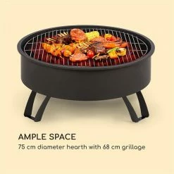 Bon marché 🎉 Blumfeldt Chauffages Radiants Et Poêles De Jardin Oreos Braséro 2 En 1 🧨 -Jardin-et-Bricolage Soldes 10033381 yy 0004 logo Blumfeldt Oreos 2in1 Feuerschale schwarz