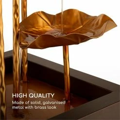 Remise ❤️ Blumfeldt Décoration D'extérieur Golden Orchid Fontaine De Jardin Intérieur/extérieur 😍 -Jardin-et-Bricolage Soldes 10033427 yy 0006 logo Blumfeldt Golden Orchid Gartenbrunnen Messingoptik