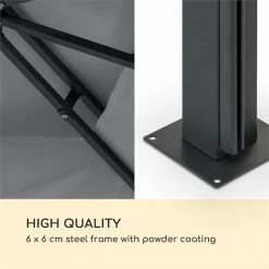 Grosses soldes 🎁 Blumfeldt Pavillons Pour Réceptions Grandezza Cortina Pavillon De Jardin 🧨 -Jardin-et-Bricolage Soldes 10033607 yy 0004 logo Steel Rolling gazebo