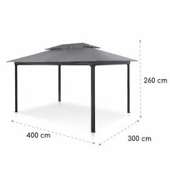 Grosses soldes 🎁 Blumfeldt Pavillons Pour Réceptions Grandezza Cortina Pavillon De Jardin 🧨 -Jardin-et-Bricolage Soldes 10033607 yy 0007 logo Steel Rolling gazebo