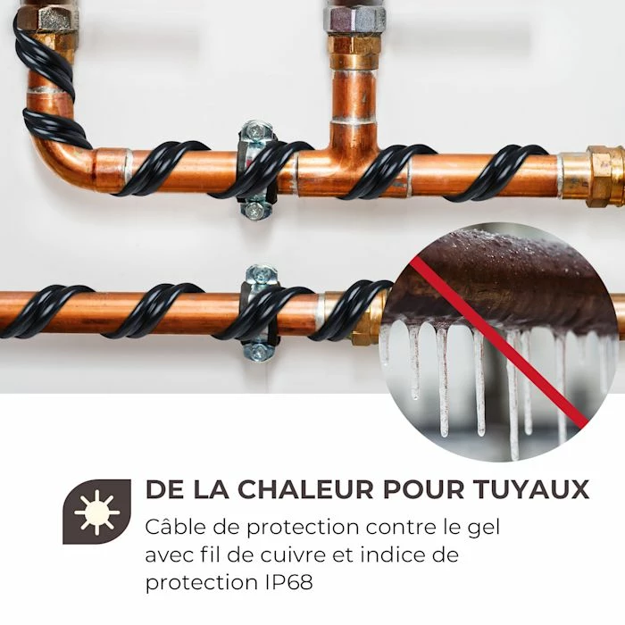 Meilleur prix ❤️ Waldbeck Outils De Jardinage Flow Wire Câble Antigel ⭐ 2 Meilleur prix ❤️ Waldbeck Outils De Jardinage Flow Wire Câble Antigel ⭐ – Image 2