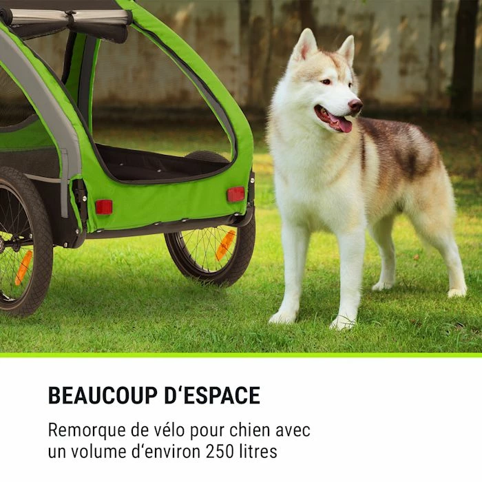 Sortie 💯 KLARFIT Camping & Randonnée Husky Remorque De Vélo Pour Chiens 😉 2 Sortie 💯 KLARFIT Camping & Randonnée Husky Remorque De Vélo Pour Chiens 😉 – Image 2
