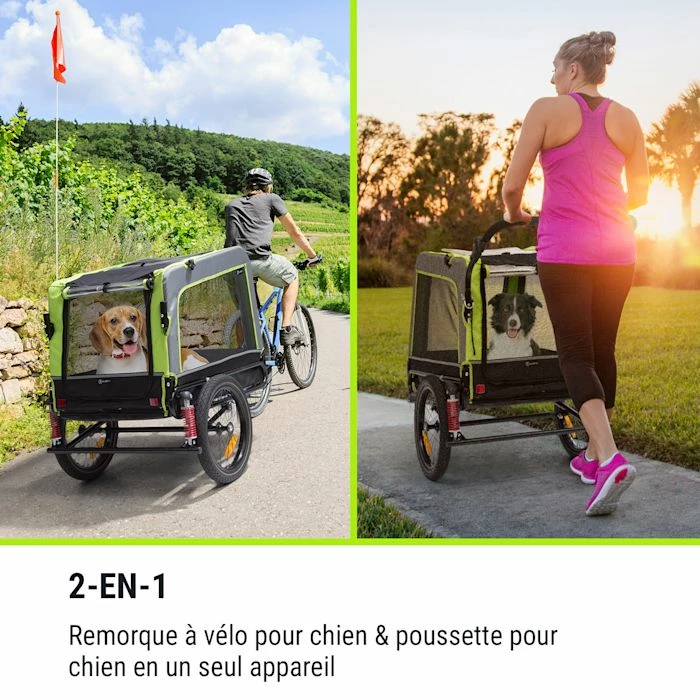Bon marché ✨ KLARFIT Camping & Randonnée Husky Vario Remorque Pour Chien 💯 2 Bon marché ✨ KLARFIT Camping & Randonnée Husky Vario Remorque Pour Chien 💯 – Image 2