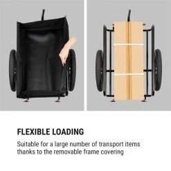 Le moins cher 🛒 KLARFIT Camping & Randonnée Companion Remorque Pour Marchandises ✔️ 9 Le moins cher 🛒 KLARFIT Camping & Randonnée Companion Remorque Pour Marchandises ✔️ -Jardin-et-Bricolage Soldes 10034492 yy 0004 logo Klarfit Cargo Bull Lastenanhaenger schwarz blau