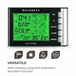 Tout neuf ⭐ Waldbeck Outils De Jardinage Station Météo Kopernikus ⭐ -Jardin-et-Bricolage Soldes 10034543 yy 0006 logo Waldbeck Kopernikus Wetterstation weiss reedit