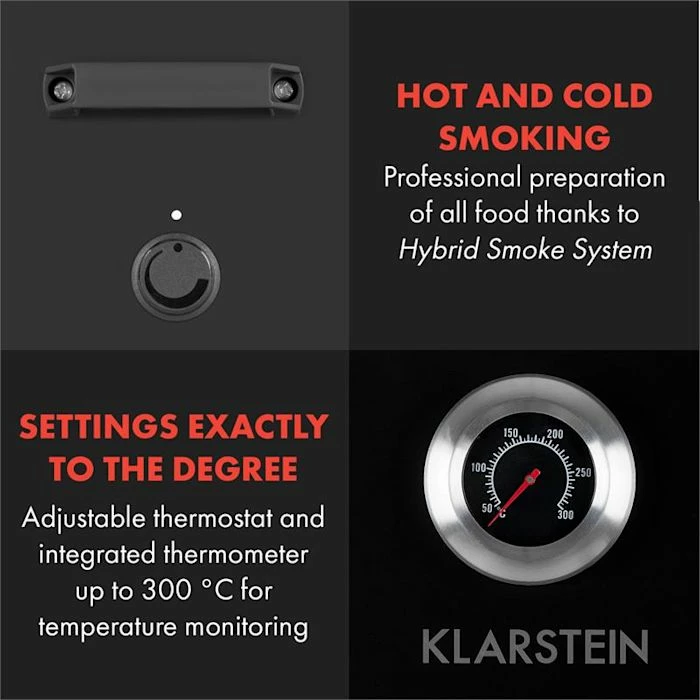 Promo ✔️ Klarstein Grills Et Barbecues Flintstone Fumoir ✔️ 3 Promo ✔️ Klarstein Grills Et Barbecues Flintstone Fumoir ✔️ – Image 3