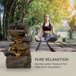 Grosses soldes 🥰 Blumfeldt Décoration D'extérieur Savona Fontaine Solaire Aspect Pierre 👍 -Jardin-et-Bricolage Soldes 10034720 yy 0004 logo Blumfeldt Savona Solarbrunnen Steinoptik